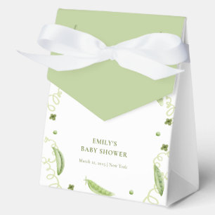 Modern Garden Sweet Pea In Pod Baby Shower Favour Box