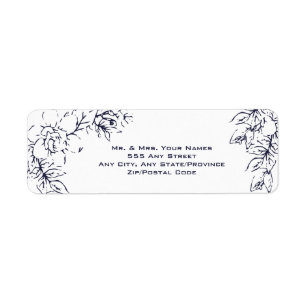 Modern, Gardenia, Navy and Blush, Wedding