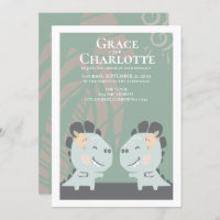 Modern Gay Dinosaur Two Brides Wedding