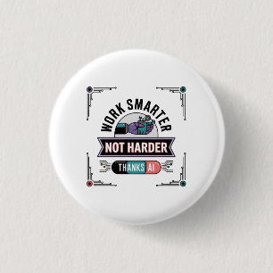 Modern Geek Tech Trends Digital Transformation 3 Cm Round Badge