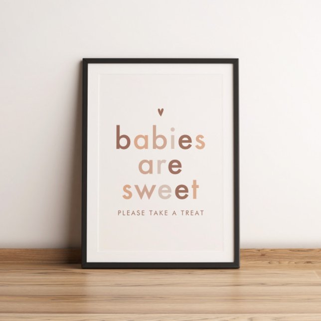 Modern Gender Neutral Babies are Sweet Table Poster (Creator Uploaded)