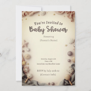 Modern Gender Neutral Baby Shower Card