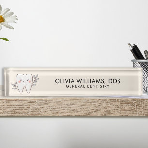 Modern General Dentist Nameplate