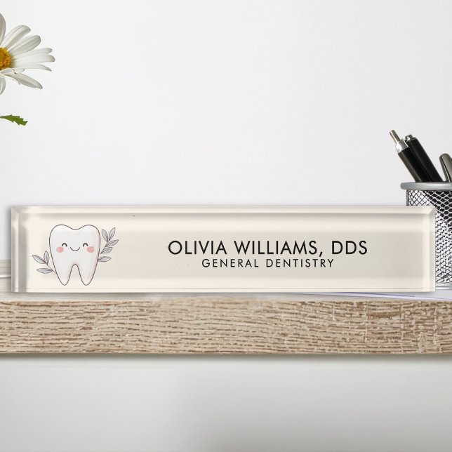 Modern General Dentist Nameplate (Creator Uploaded)