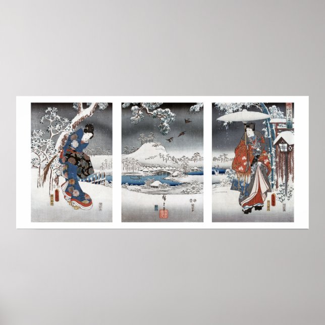 Modern Genji Triptych Poster (Front)