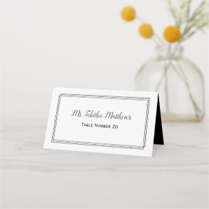 Modern Geomentric Lines - Place card
