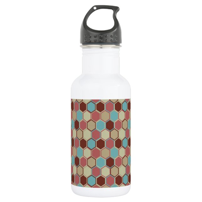 Modern Geometric 532 Ml Water Bottle (Front)