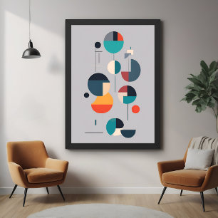 Modern Geometric Abstract Art - Minimalist Design Poster