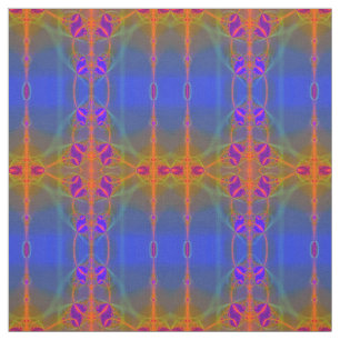 Modern Geometric Abstract Fractal Pattern Fabric