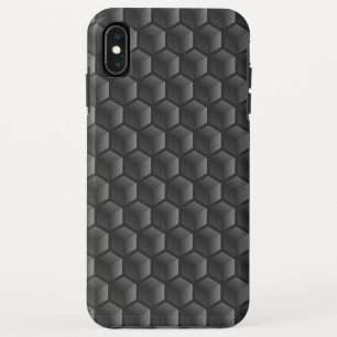 Modern Geometric Abstract Honeycomb Block Black Case-Mate iPhone Case