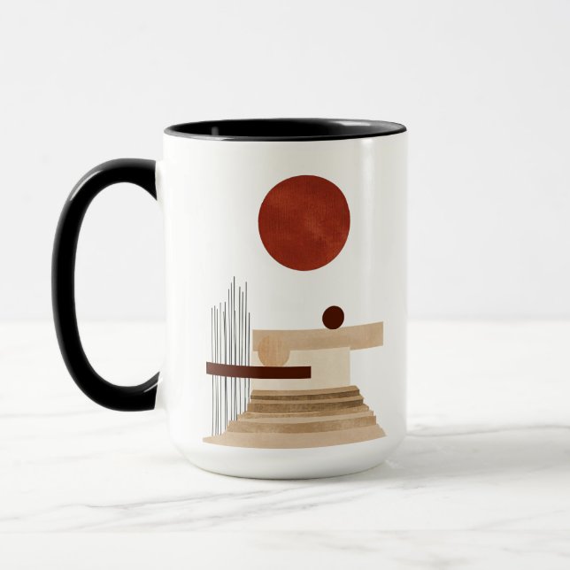 Modern Geometric Abstract Mug (Left)