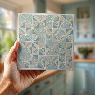 Modern Geometric Abstract Pat#19 ID1192 Tile