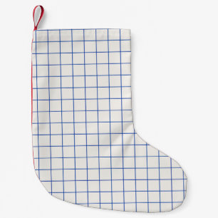 Modern geometric abstract pattern design with simp small christmas stocking