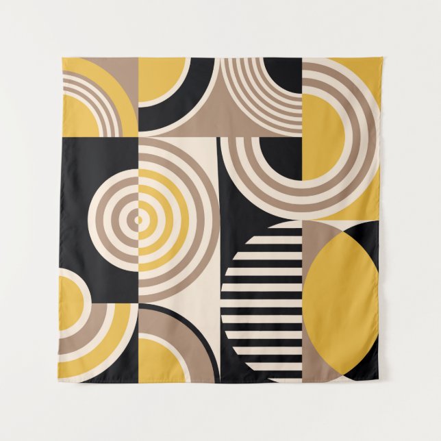 Modern geometric abstract pattern. Vintage design Tapestry (Front)