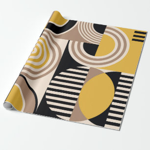 Modern geometric abstract pattern. Vintage design Wrapping Paper
