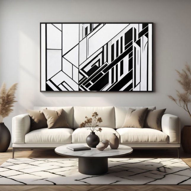 Modern Geometric Abstract Poster (Creator Uploaded)