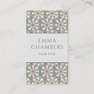 Modern Geometric Abstract Shapes Pattern Business Card