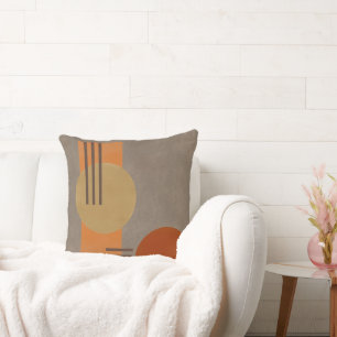 Modern Geometric Abstract Throw Pillow