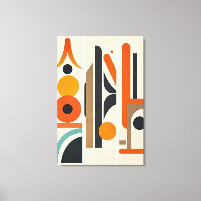 Modern Geometric Abstract Wall Art (Front)
