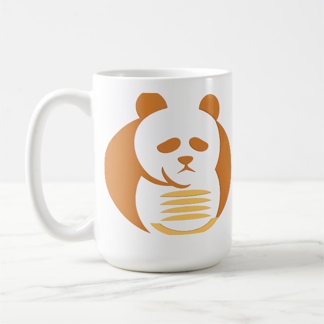 Modern Geometric Animal Graphic Coffee Mug (Left)