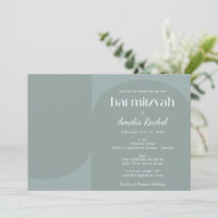 Modern Geometric Arch Dusty Teal Bat Mitzvah