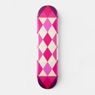 Modern Geometric Art Multicolored Abstract Skateboard