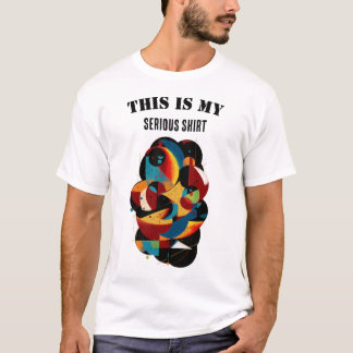 Modern Geometric Art – Playful Abstract with Wit T-Shirt