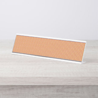 Modern Geometric Back to School Pattern Desk Name Plate