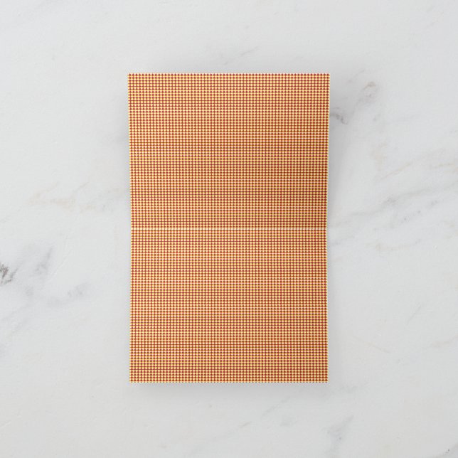 Modern Geometric Back to School Pattern Thank You Card (Inside)