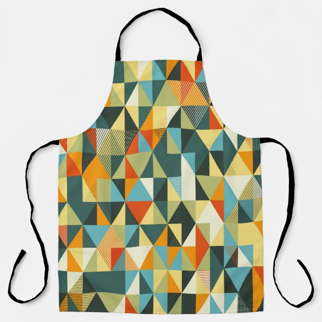 Modern Geometric background. Abstract flat pattern Apron (Front)