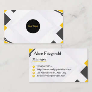 Modern Geometric Business Card