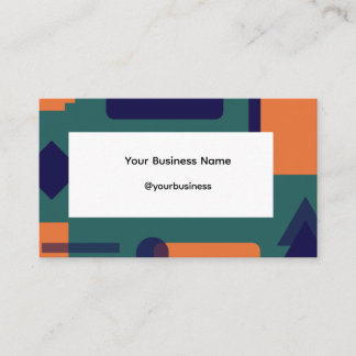 Modern Geometric Business Card
