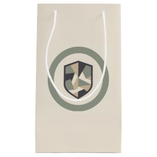 Modern Geometric Camo Military Small Gift Bag