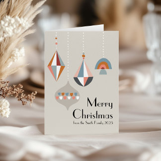 Modern Geometric Christmas Card