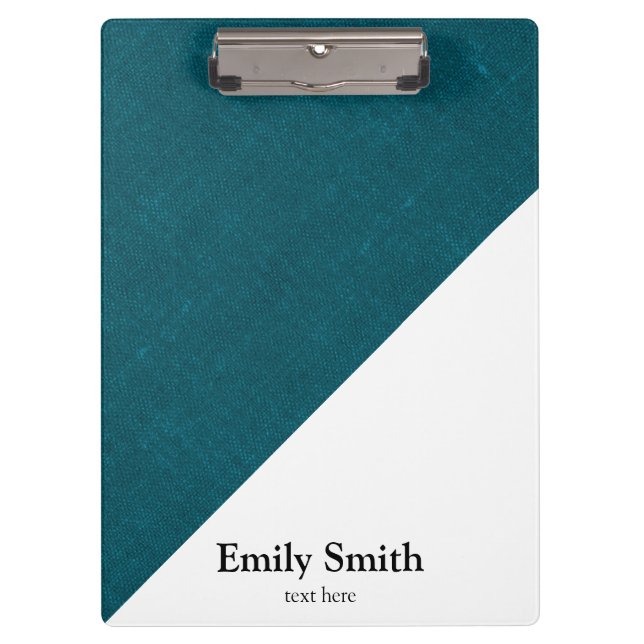 Modern geometric colour blocks name  clipboard (Front)