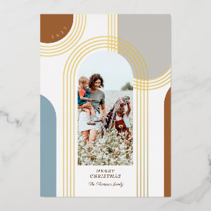 Modern Geometric Concentric Golden Arches 1 Photo