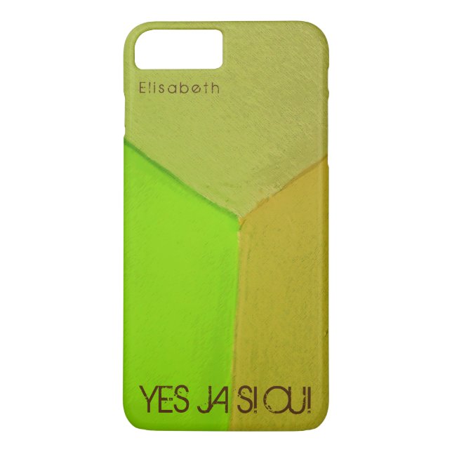 Modern Geometric Configurative Photo with any Text Case-Mate iPhone Case (Back)