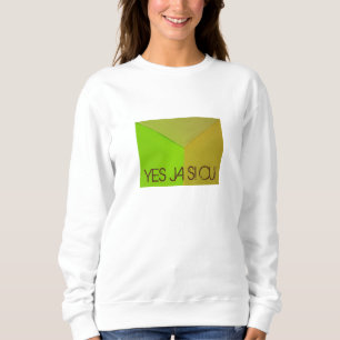 Modern Geometric Configurative Photo with any Text Sweatshirt