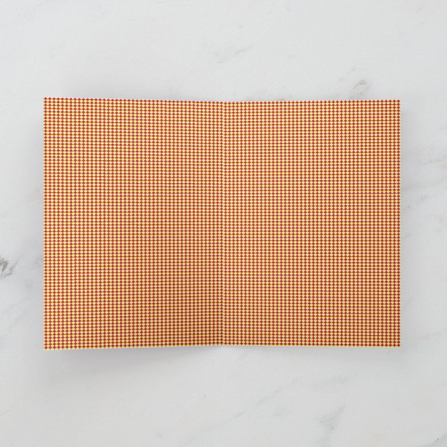 Modern Geometric Corporate Pattern Holiday Card (Inside)