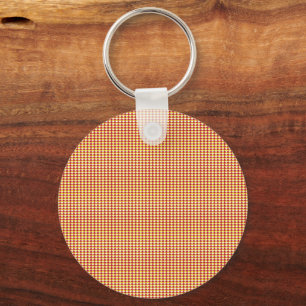 Modern Geometric Corporate Pattern Key Ring