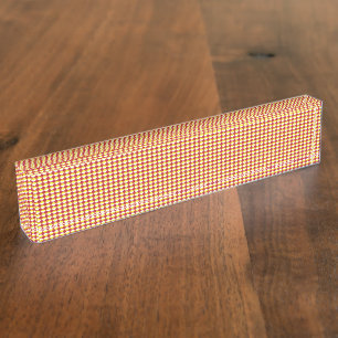 Modern Geometric Corporate Pattern Nameplate