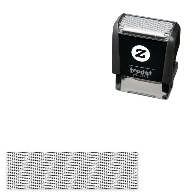 Modern Geometric Corporate Pattern Self-inking Stamp (In Situ)