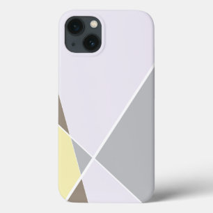 Modern Geometric Criss Cross Lines Pebble Case