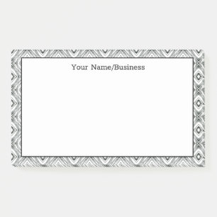 Modern Geometric Custom Name Post-it Notes