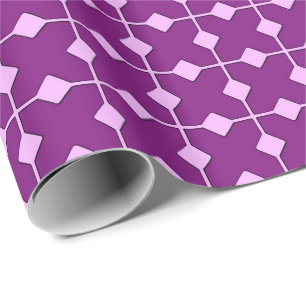 Modern Geometric, Diamonds - Amethyst purple Wrapping Paper