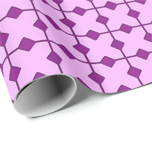 Modern Geometric, Diamonds - Amethyst purple Wrapping Paper