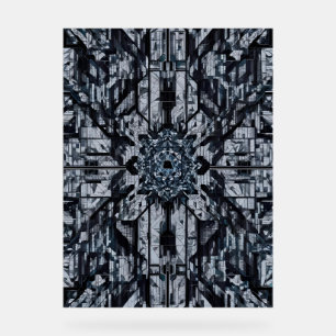 Modern Geometric: Digital Citadel H-16 Acrylic Sign