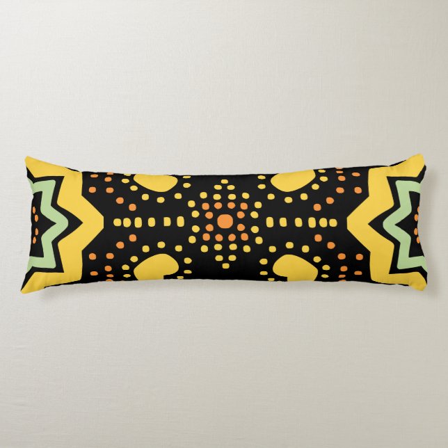 Modern Geometric Dotted Pattern Body Cushion (Front)