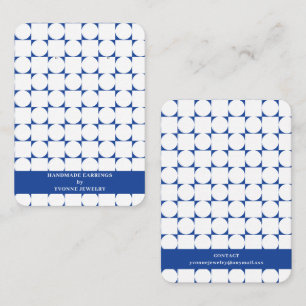 Modern Geometric Earring Display Business Card