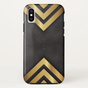 Modern geometric gold and black background Case-Mate iPhone case